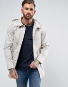 Bellfield Trench With Detachable Hood - Gray