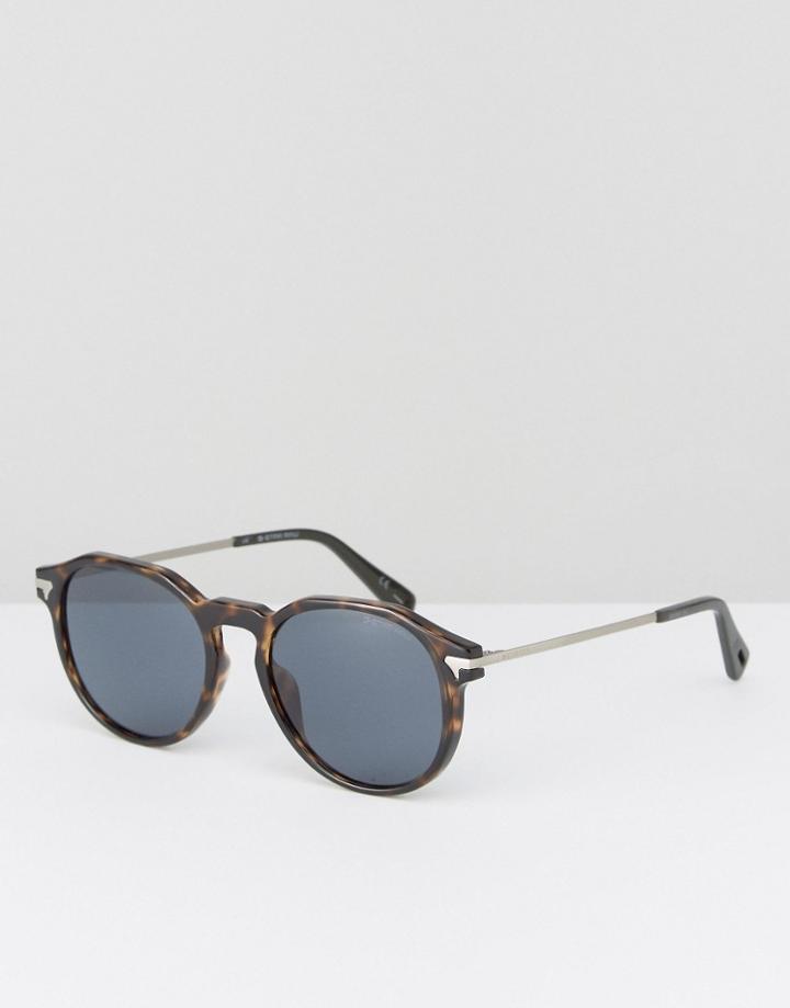G-star Raw Troupman Round Sunglasses - Brown