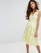 Warehouse Premium Organza Prom Dress - Yellow