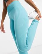 Asos 4505 Seamless Leggings With Sculpting Contour-blues