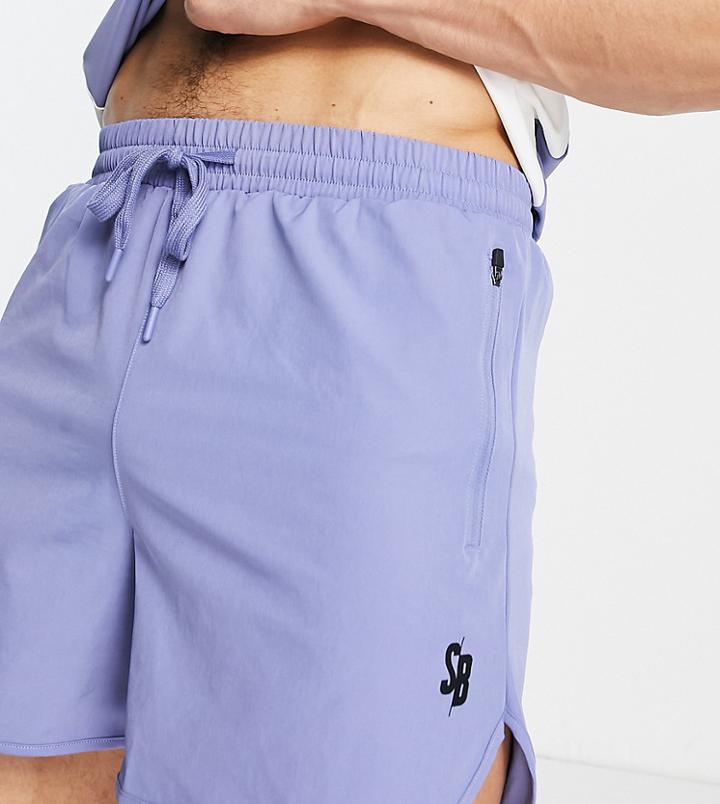 South Beach Polyester Shorts In Blue - Mblue