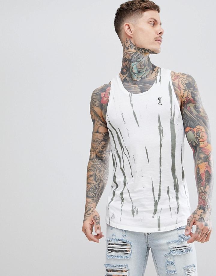 Religion Tank With Stripe Tie Dye - Green