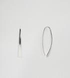 Kingsley Ryan Sterling Silver Stick Through & Through Earrings - Silver