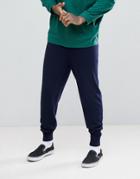 Asos Cashmere Mix Joggers In Navy - Navy