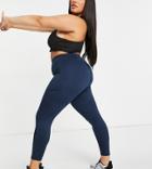 Asos 4505 Curve Icon Legging With Butt-sculpting Seam Detail And Pocket-blues