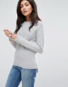 Ymc Moss Merino Wool Cashmere Mix Knit Sweater - Gray