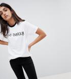 Kubban Tall Not Today Print T-shirt - White