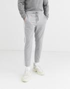 Only & Sons Side Stripe Pants In Gray