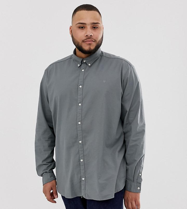 Jack & Jones Premium Button Down Shirt In Green