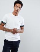 Fred Perry Bold Tipped T-shirt In White - White