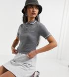 Collusion Crop Polo In Gray