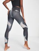 Nike Yoga Dri-fit 365 High Waist All-over Print 7/8 Leggings In Dark Gray