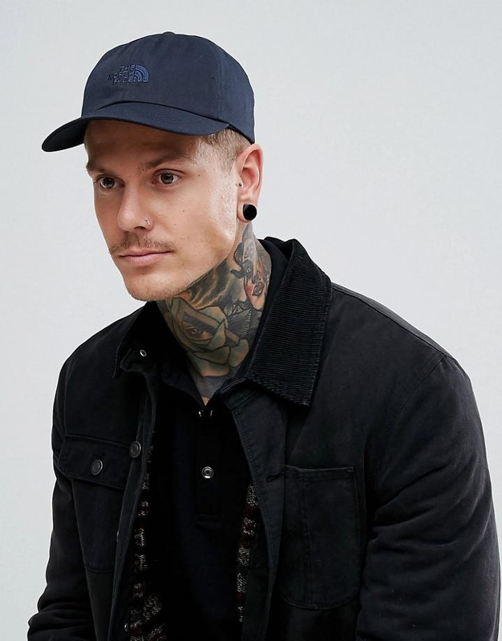 The North Face The Norm Baseball Cap Logo In Navy - Navy
