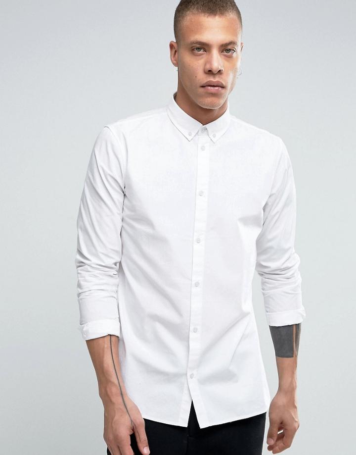 Dr Denim Alvar Slim Fit Shirt - White