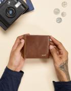 Paul Costelloe Contrast Leather Wallet In Tan - Tan