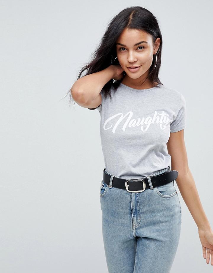 Lasula Naughty T-shirt - Gray