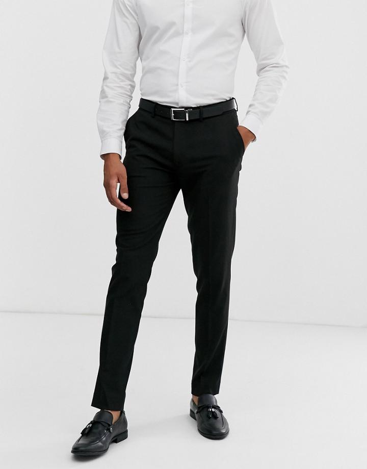 Asos Design Skinny Smart Pants In Black