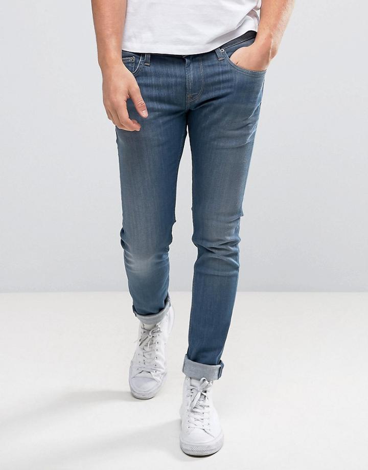 Pepe Jeans Finsbury Slim Fit Jeans In Rinse Wash - Blue
