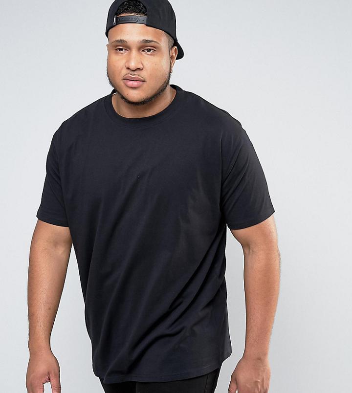 Duke King Size Crew Neck T-shirt In Black - Black