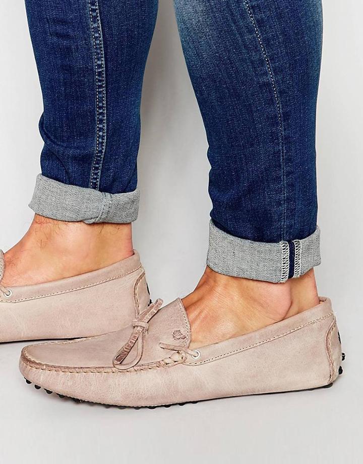 Bobbies Le Magnifique Leather Driving Shoe - Gray