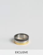 Reclaimed Vintage Triple Metal Ring - Multi