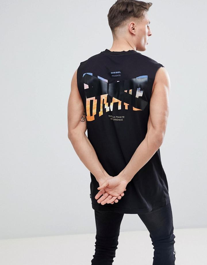 Diesel T-lucas-co-ab All Nighter Tank Top - Black