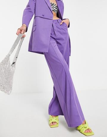 Extro & Vert Slouchy Wide Leg Pants In Purple
