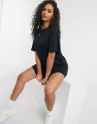 Nike Essential T-shirt Dress In Black
