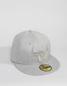 New Era 59fifty Cap Fitted Toronto Raptors In Heather Gray - Gray