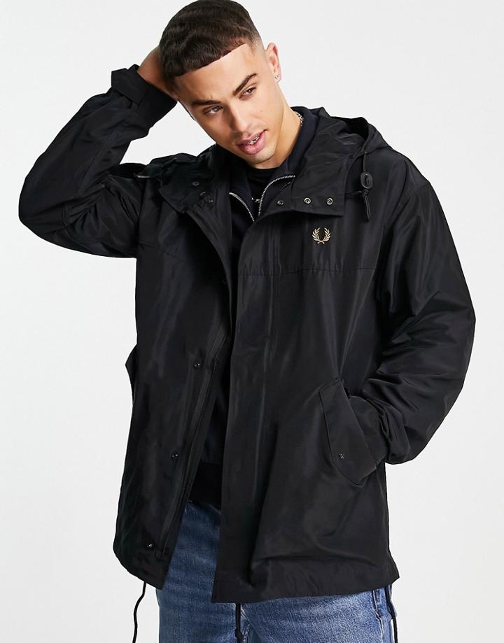 Fred Perry Short Parka In Black