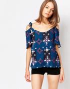 Your Eyes Lie Off Shoulder Top - Back To Nature
