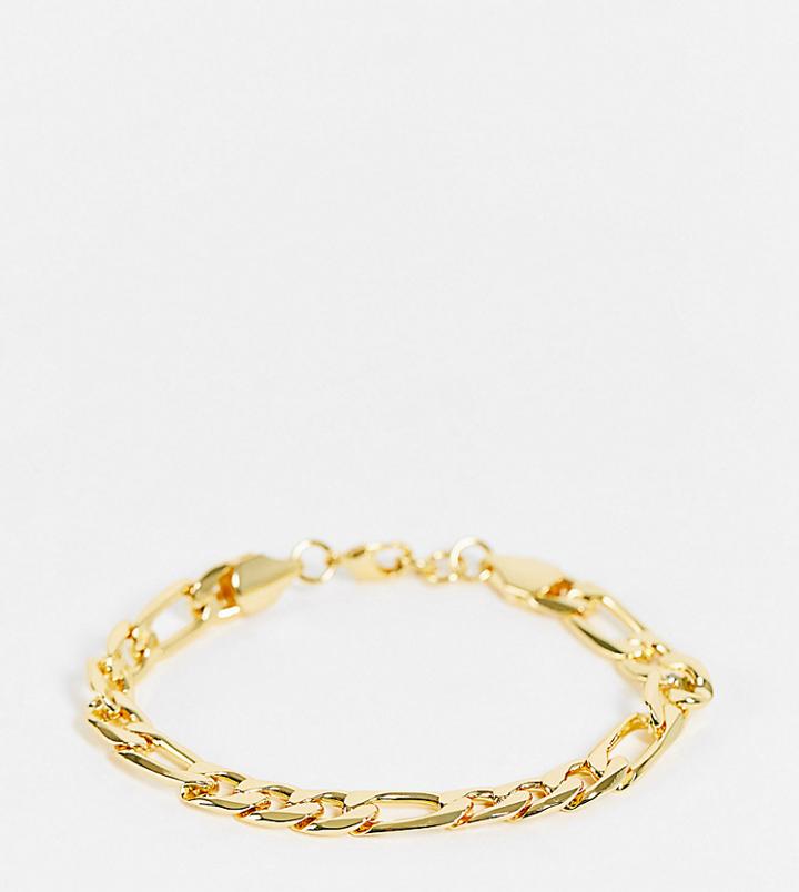 Designb London Chain Bracelet In Gold Plate