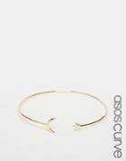 Asos Curve Moon And Star Arm Cuff - Gold