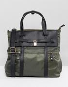 Yoki Tote Bag With Pocket Detailing - Black