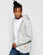 Native Youth Quilted Hoodie - Gray