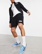 The Couture Club X Ellesse Carlos Logo Shorts In Black