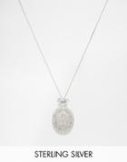 V Jewelry Deco Pineapple Short Pendant Necklace - Silver