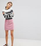 Esprit A Line Suedette Mini Skirt-pink