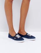 Fred Perry Aubrey Satin Sneaker - Navy