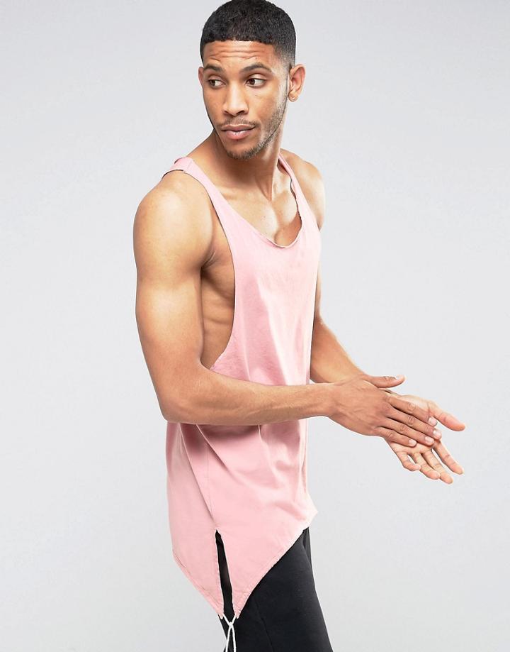 Granted Longline Tank - Pink