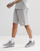 Adidas Originals Adicolor 3 Stripe Shorts In Gray Cy4570 - Gray