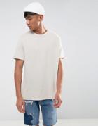 Asos Relaxed Fit T-shirt In Pique - Beige