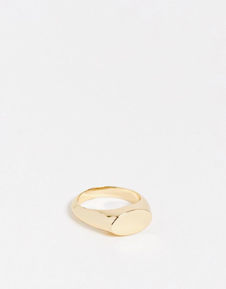 & Other Stories Signet Ring In Gold