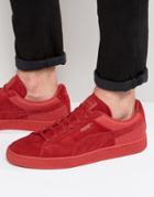 Puma Suede Classic Casual Emboss Sneakers In Red 36137203 - Red