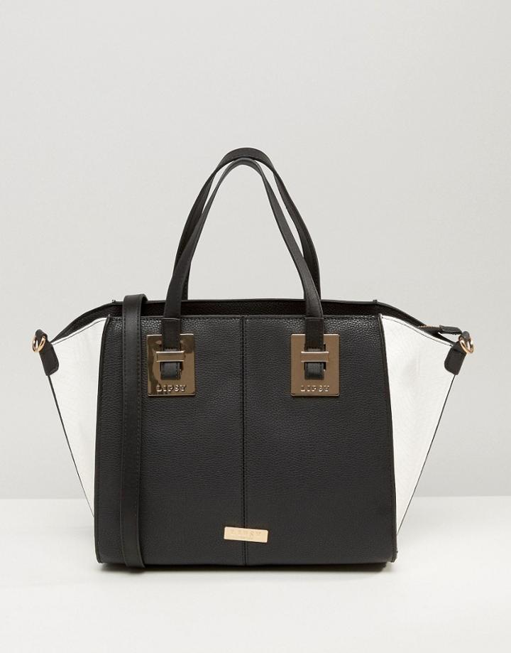 Lipsy Mono Winged Tote Bag - Black