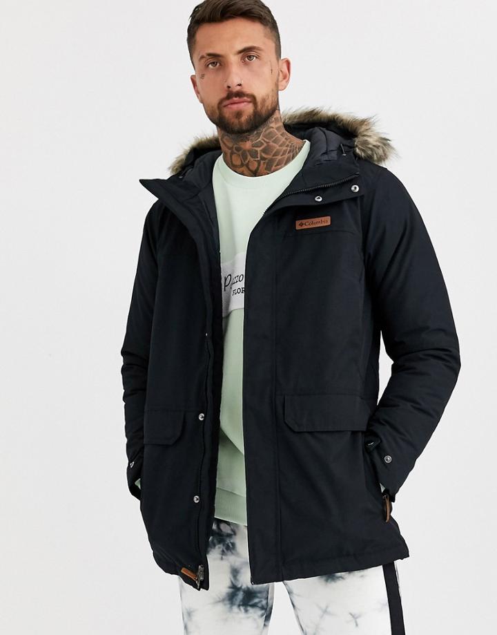 Columbia Marquam Peak Parka Jacket In Black