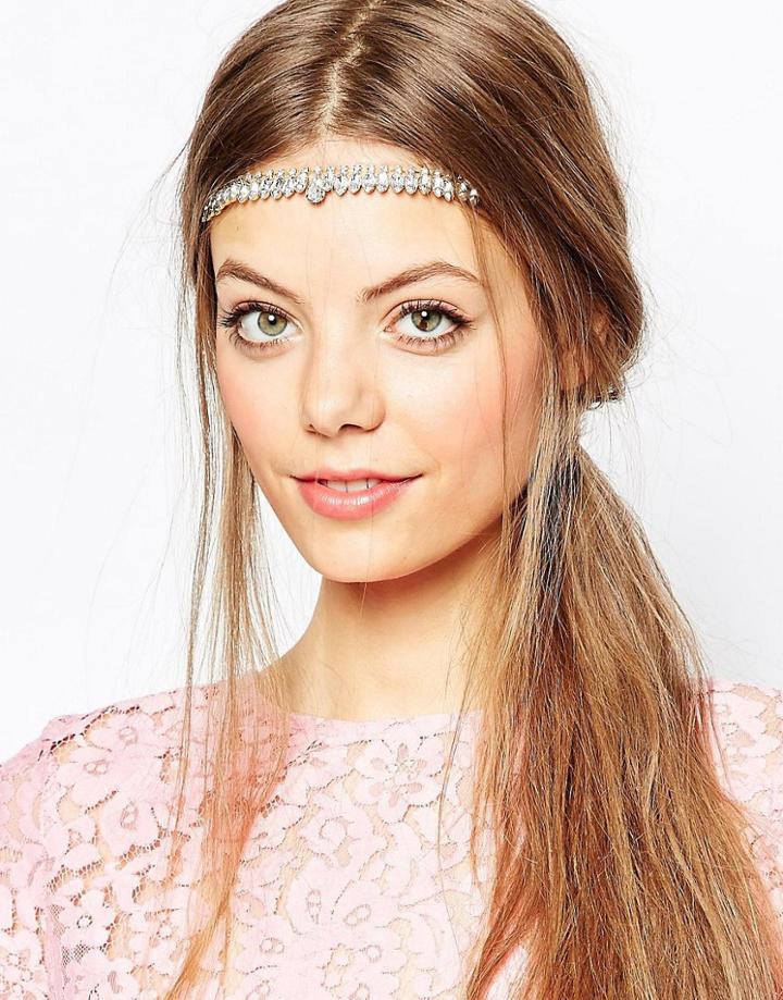 Asos Jewelled Section Headband - Crystal