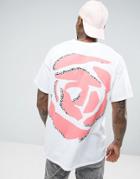 New Love Club 90s Rose Back Print T-shirt - White