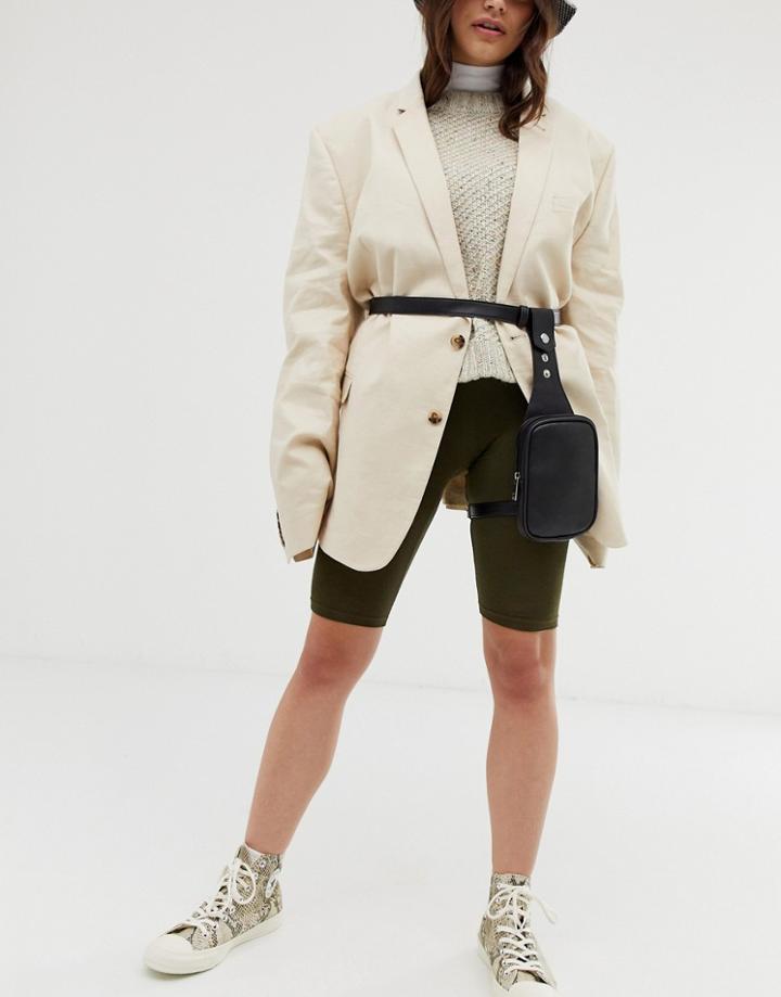 Asos Design Leg Harness Belt - Black