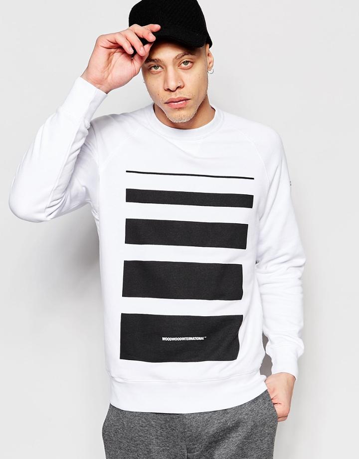 Wood Wood Hester Sweatshirt Fade - White